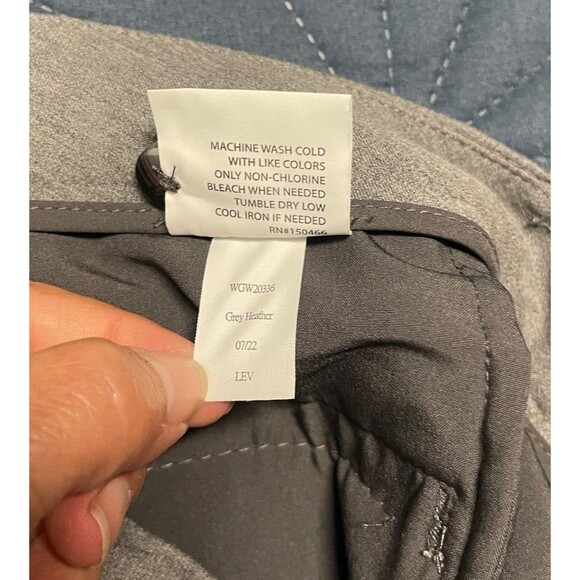 41 Hawthorn Becca Straight Leg Adjustable Hem Pants Gray NWT Size 10 Mid Rise - Picture 12 of 13